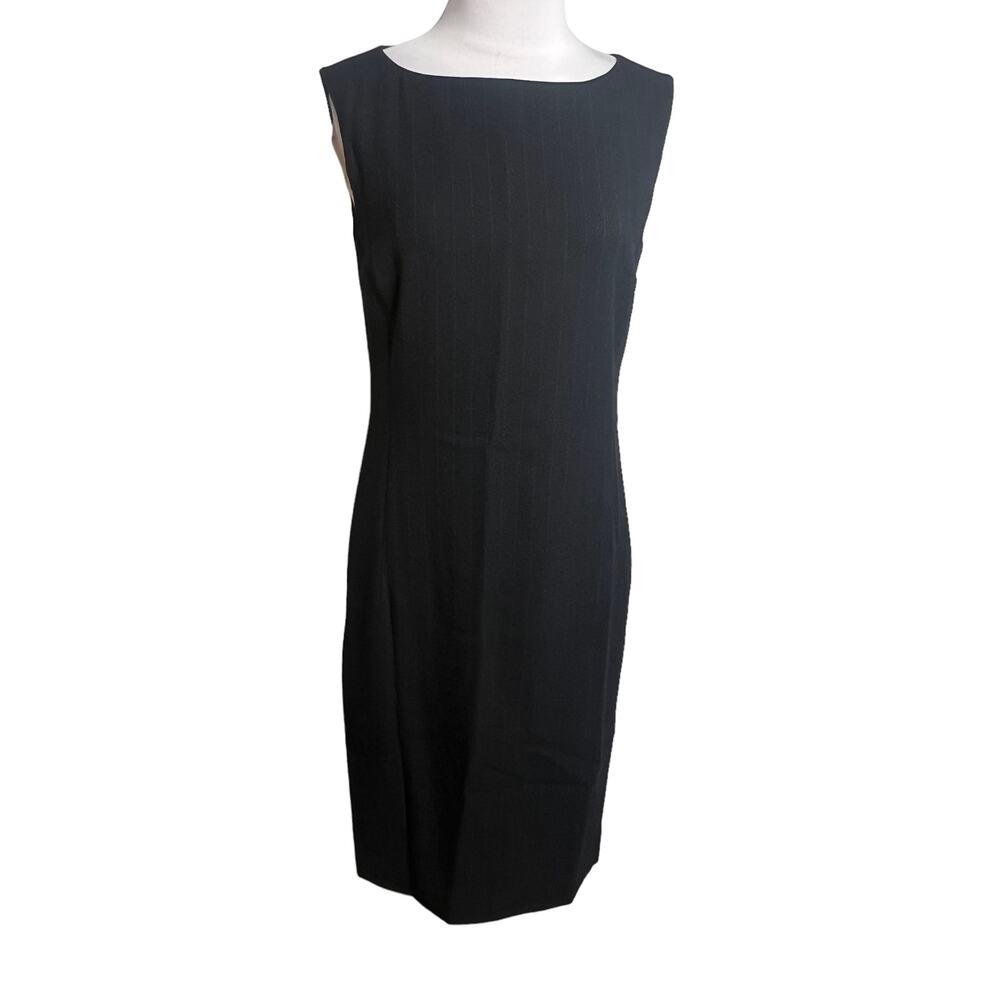 Max Mara pinstripe wool sheath dress